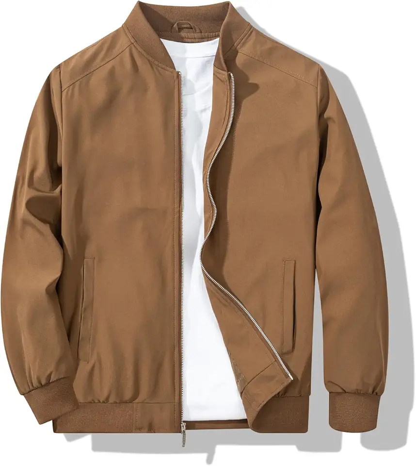Men Spotlight: XiaoYouYu Men's Bomber Jacket Fashion Stylish Lightweight Windbreaker Spring Fall Casual Jackets for Men
